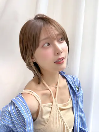 ミディアム カラー パーマ ヘアアレンジ レイヤーカット/ボブ /縮毛矯正✨大輝のヘアスタイル