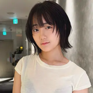 ショート モデル募集/山田蓮/ レイヤーボブのヘアスタイル