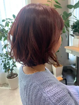 ショート カラー hubhair レイヤー/透明感のヘアスタイル