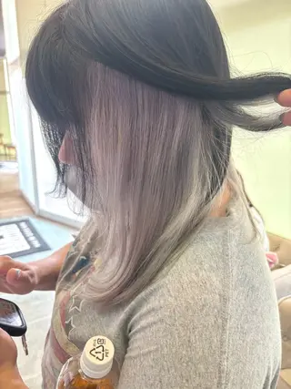 セミロング カラー 🫧古田 穂香🫧パーマモデルのヘアスタイル