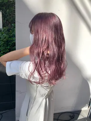 セミロング カラー 矢野 晃平のヘアスタイル