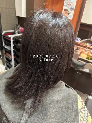 カラー 深野 茜のヘアスタイル