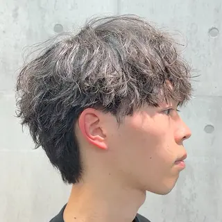 ミディアム パーマ ヘアアレンジ メンズ MENIN メンズ サロン 望月 涼太のヘアスタイル