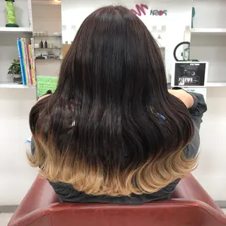 セミロング カラー 海外デザイン好きな方 滝沢錬平のヘアスタイル