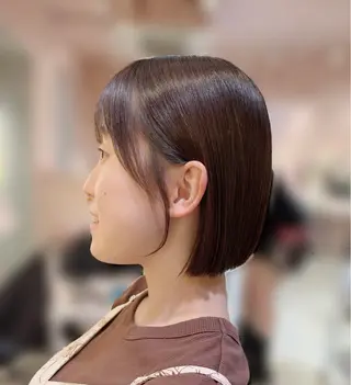 ショート 髪質改善／巻けるスト レート AYAKAのヘアスタイル