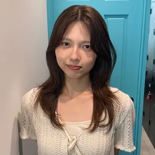 カラー 韓国ヘア AINA🐱のヘアスタイル
