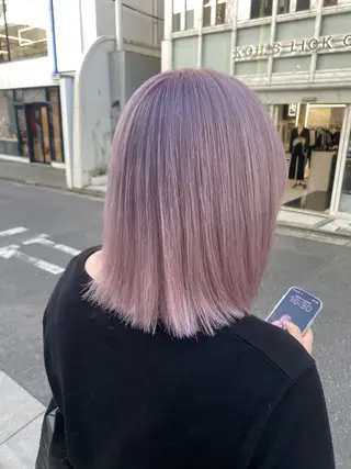 ミディアム カラー 🌈艶ハイトーン特化 🌈NOZOMUのヘアスタイル