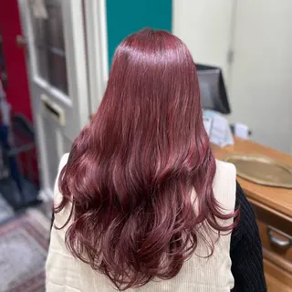 ロング カラー 🎀ときの/髪質改善 透けッ暖色カラー🪞のヘアスタイル
