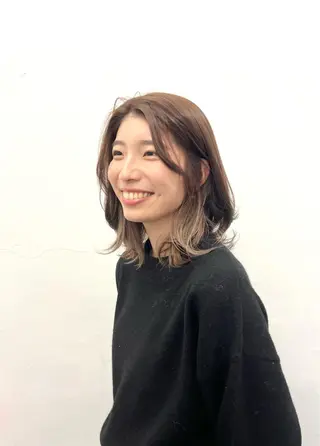 ミディアム カラー ヘアアレンジ HARU//原宿🤍 リピート率NO.1のヘアスタイル