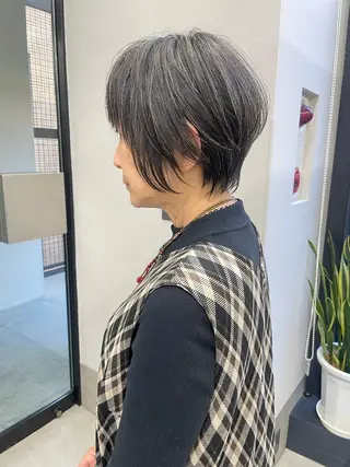 ショート 緒方リエ 時短ショート・ボブのヘアスタイル