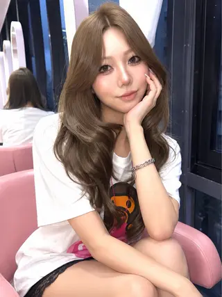 ロング カラー みうる🎀透明感艶髪 🫧レイヤーカットのヘアスタイル