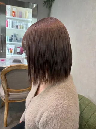 ミディアム カラー 透明感カラー🫧🎀 まりなのヘアスタイル