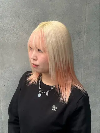 ミディアム カラー 韓国レイヤー kira🌛のヘアスタイル
