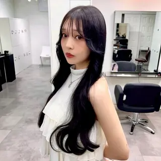ロング 🫧似合わせ×透明感 ケアカラー清野🫧のヘアスタイル