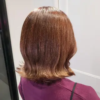ミディアム カラー 亀田 幸美のヘアスタイル