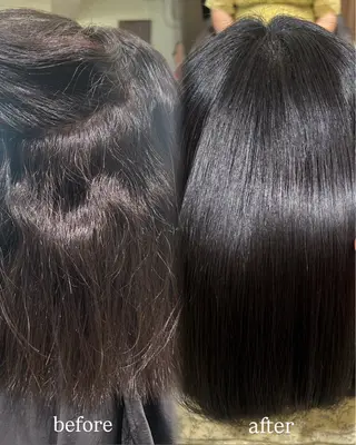 ミディアム パーマ 🩵ྀི縮毛矯正/ Chimomoのヘアスタイル