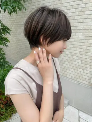 ショート カラー 廣瀬双葉 ボブ/ミディアムのヘアスタイル