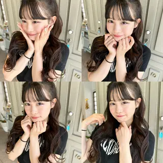 ロング ヘアアレンジ 櫻坂ヘアメ美容師 すず花🌸のヘアスタイル