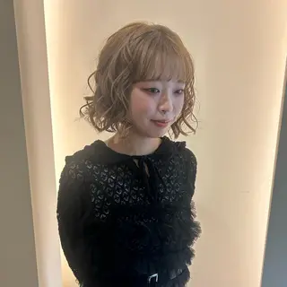 ミディアム カラー saki / 名古屋 八事 / ハイトーンのヘアスタイル