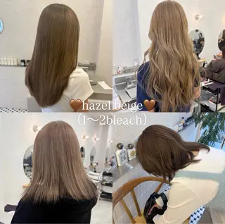 ロング リン🔔ボブ cut ヘーゼルベージュ🤎のヘアスタイル