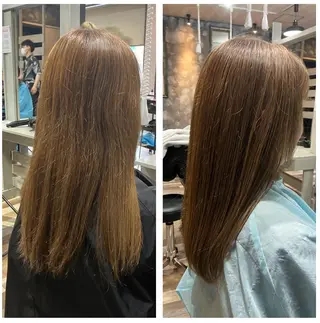 セミロング カラー 坂本 明子のヘアスタイル