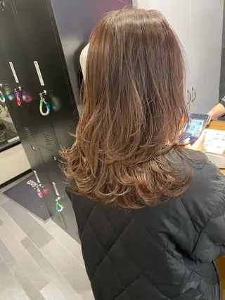 ミディアム カラー ヘアアレンジ layer cut 店長/MIKUのその他イメージ