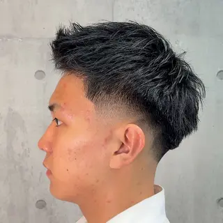 ショート パーマ ヘアアレンジ メンズ MENIN メンズ サロン 望月 涼太のヘアスタイル