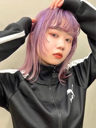 セミロング カラー 似合わせが得意 村松慧汰のヘアスタイル
