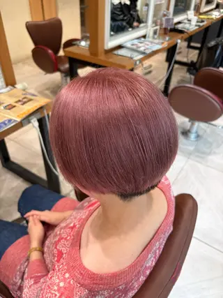 ショート カラー ❤️【暖色カラー】/ HARUKA🍒❤️のヘアスタイル
