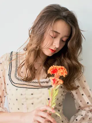 ロング カラー ❄️透明感カラー🧊 谷本悠姫のヘアスタイル