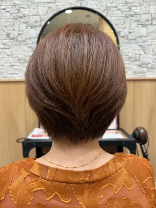ショート ﾅｶﾉ ﾔｽｺのヘアスタイル