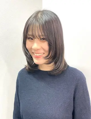 ミディアム カラー 野町好花 レイヤー/髪質改善のヘアスタイル