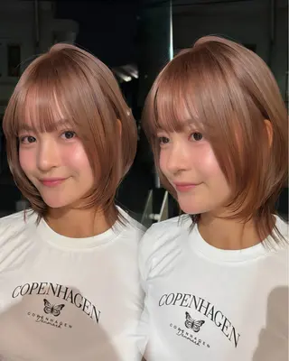 ショート カラー 似合わせボブ✨️ RIEのヘアスタイル