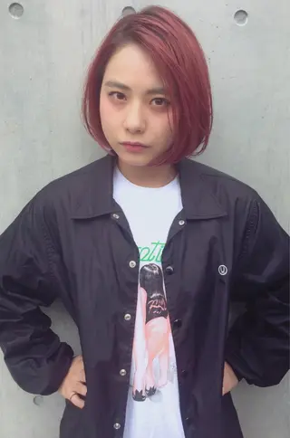 ショート 透明感カラー🌿ボブ ✨飛田 ケイのヘアスタイル
