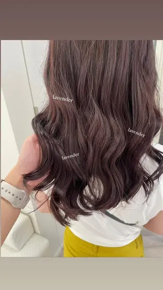 セミロング カラー Parve Mix /頓宮 稚愛🤍のヘアスタイル