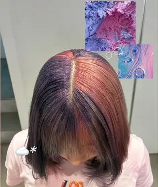 セミロング カラー マツエク/ハイト ーン🌺kae🌺のマツエク・マツパデザイン