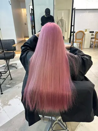 ロング カラー ハイトーン/パーマ/ メンズ / 新宿🌐のヘアスタイル