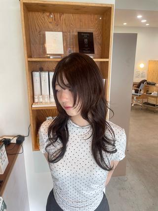 ロング 林 菜穂実のヘアスタイル