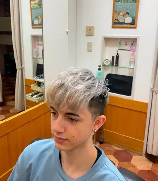 ショート メンズ 森　敦生👑 メンズカット＆パーマのヘアスタイル