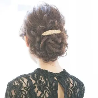 ロング 宇賀治 智のヘアスタイル