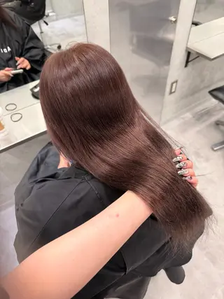 ロング ハイトーン/渋谷 韓国風/Narukaのヘアスタイル