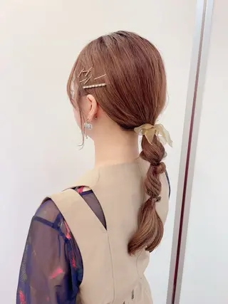 ロング ヘアアレンジ 新宿三丁目アイドル ヘアメイクたでぬまのヘアスタイル