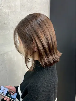 ミディアム 富田 妃花栞のヘアスタイル