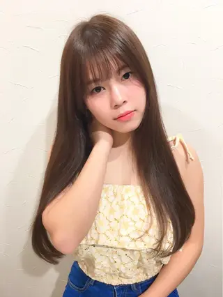 ロング カラー ヘアアレンジ 柔らか垢抜けｶﾗｰと ｶｯﾄ🫧ASUKAのヘアスタイル