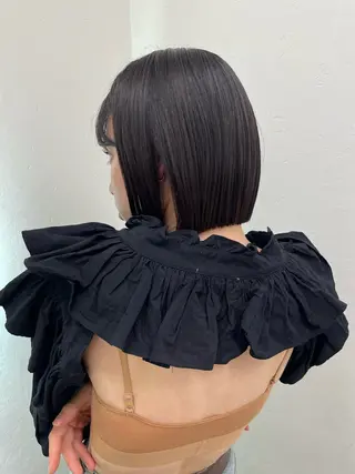 カラー ayaka/暖色 /ニュアンスボブのヘアスタイル
