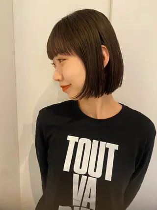 ミディアム カラー 砂原 ひよりのヘアスタイル