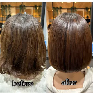 ショート ✨似合わせボブ✨ 縮毛矯正のヘアスタイル