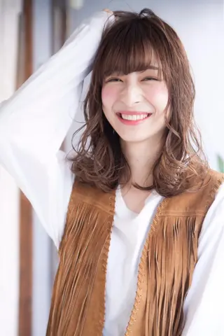 ミディアム カラー パーマ 可愛いNo.1🌼 /misakiのヘアスタイル