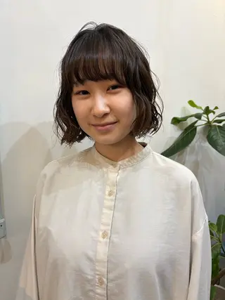 ショート パーマ 無料カット/ 癖毛風パーマ/凜のヘアスタイル