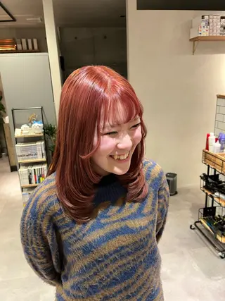 セミロング カラー 🌀メンズパーマ🌀 🐏丸山祐宇🐏のヘアスタイル